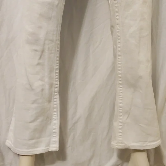 True Religion white boot cut jeans with blue crystals - Picture 4 of 10